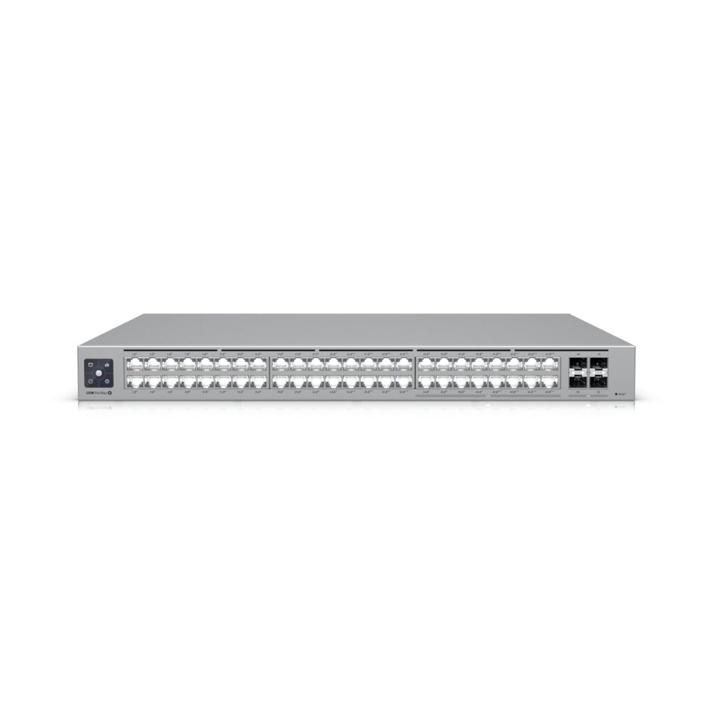 Ubiquiti UniFi USW-Pro-Max-48-POE | Managed Switch | 48-poorts Gigabit Ethernet | PoE++ | Rackmount - Matmuis